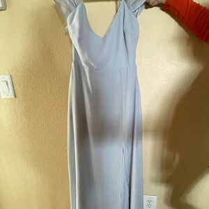 Birdy Grey Light Blue Maxi Dress